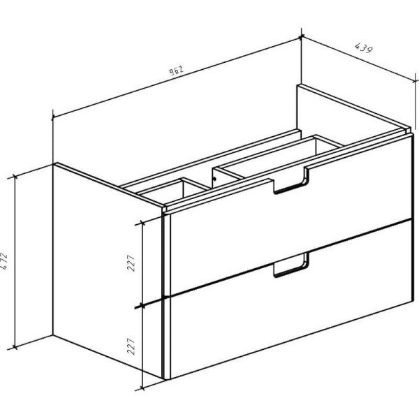 Тумба под раковину Bellezza Пегас 100 4630417270039